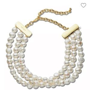 New with box $287 Cult Gaia Women's Nora Choker - Pearl